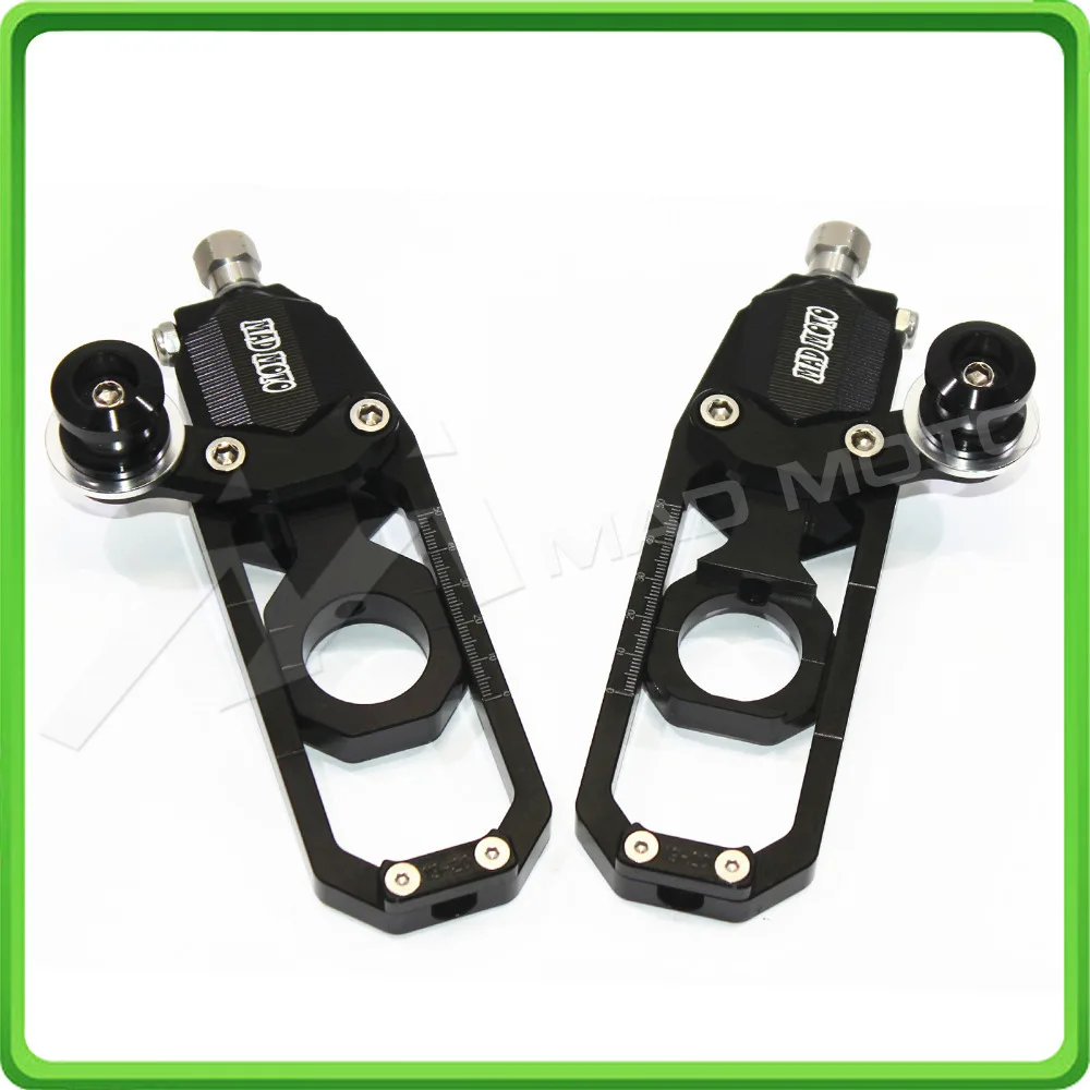 Chain Tensioner Adjuster with bobbins for Suzuki GSXR1000 GSXR 1000 GSX-R1000 2009 2010 2011 2012 2013 2014 2015 2016 Black (2)