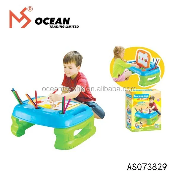 Wholesale plastic easel educational toys for kids drawing table