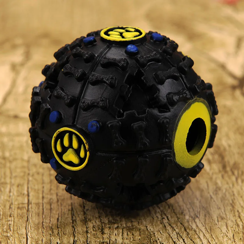 Dog Toy Ball Food Leaking Balls Sound Making Toy Black Color Fun Play Eating Pet Supplies Perfect Training L-sized Pet Toy, As picture
Dog Toy Ball Food Leaking Balls Sound Making Toy Black Color Fun Play Eating Pet Supplies Perfect Training L-sized Pet Toy, As picture