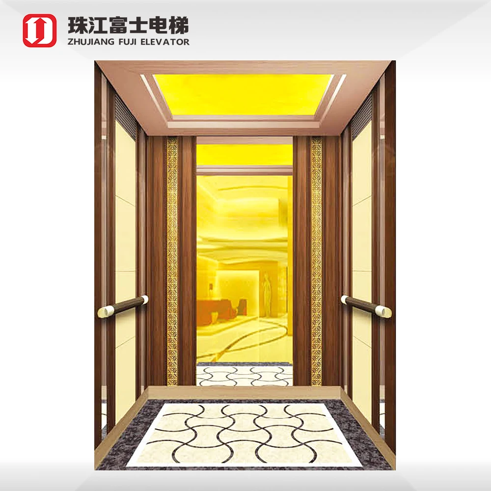 ZhuJiangFuji Brand Small Machine Room Energy Save Passenger Elevator For Building Office