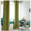 Hot sale blackout simple style plain dubai curtain fabric custom shower curtain fittings