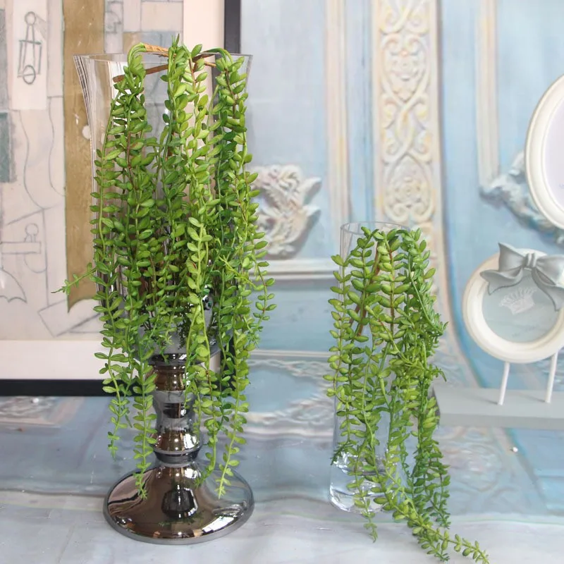 Artificial Succulent Plants Bunnings Green Vine Flower Hanging Rattan Wall Artificial Flower