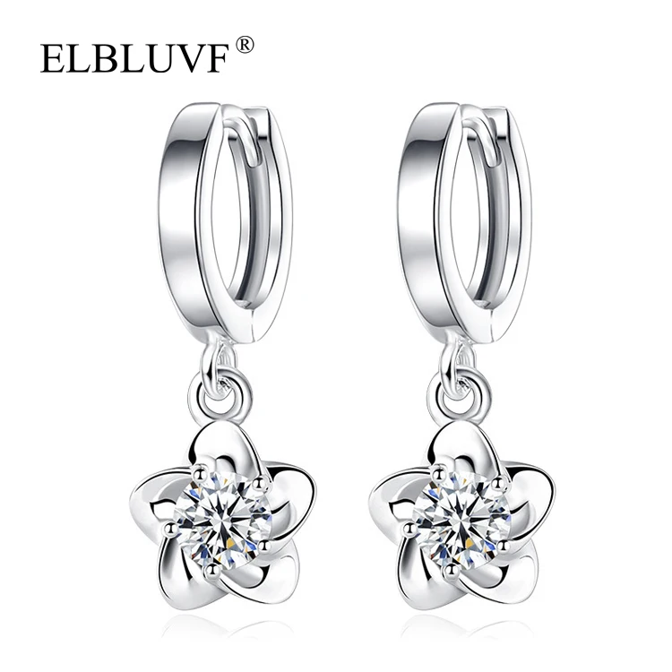 ELBLUVF Copper Alloy Zircon Jewelry S925 Silver Plated Flower Shape Earrings Wholesale For Women, White , purple 
ELBLUVF Copper Alloy Zircon Jewelry S925 Silver Plated Flower Shape Earrings Wholesale For Women, White , purple