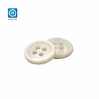 Chinese manufacturer pure white 16l 4 holes shell buttons up jacket botton for shirts