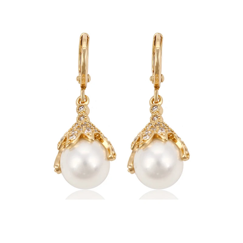 91187 Wholesale pearl earring designs beautiful white ball gold earring accessories noble diamond jewelry for women
91187 Wholesale pearl earring designs beautiful white ball gold earring accessories noble diamond jewelry for women