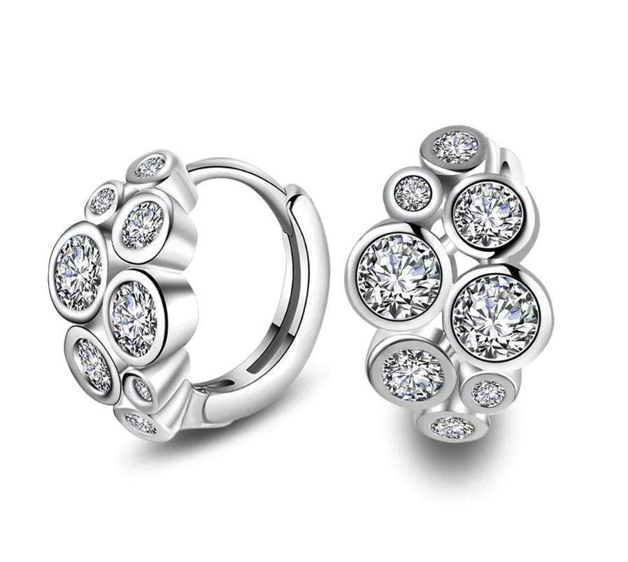 Flower Black zircon Earrings Women Plating silver Fashion Creative Personality Earrings Wholesale
Flower Black zircon Earrings Women Plating silver Fashion Creative Personality Earrings Wholesale