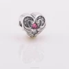 Angel Wing Heart Shape 925 Sliver Pave Diamond Charms Wholesale YZ700