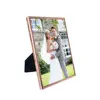 Cheap price rose gold silver plated golden picture frame photo frame in custom sizes