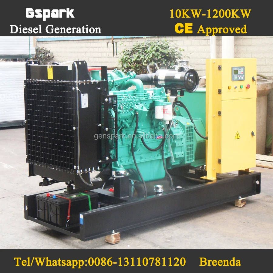 60Hz 480V 3 phase 80kw diesel generator with Cummins 6bt Generator
