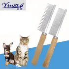 wooden handle stainless steel lice remover comb