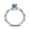 Custom latest 925 sterling silver natural gem stone ring design swiss blue topaz