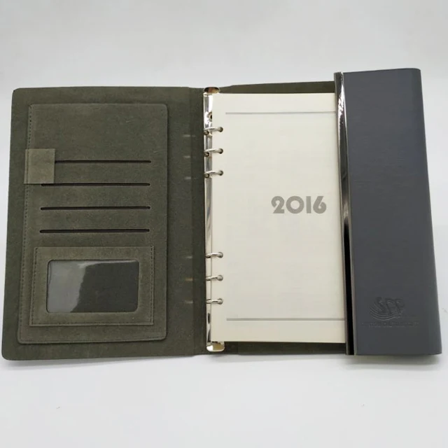 leather hard school ring binder notebook cover