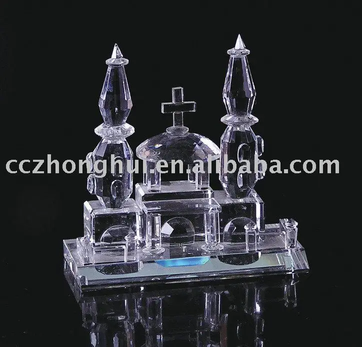 crystal building model for event show and vip gift decoration