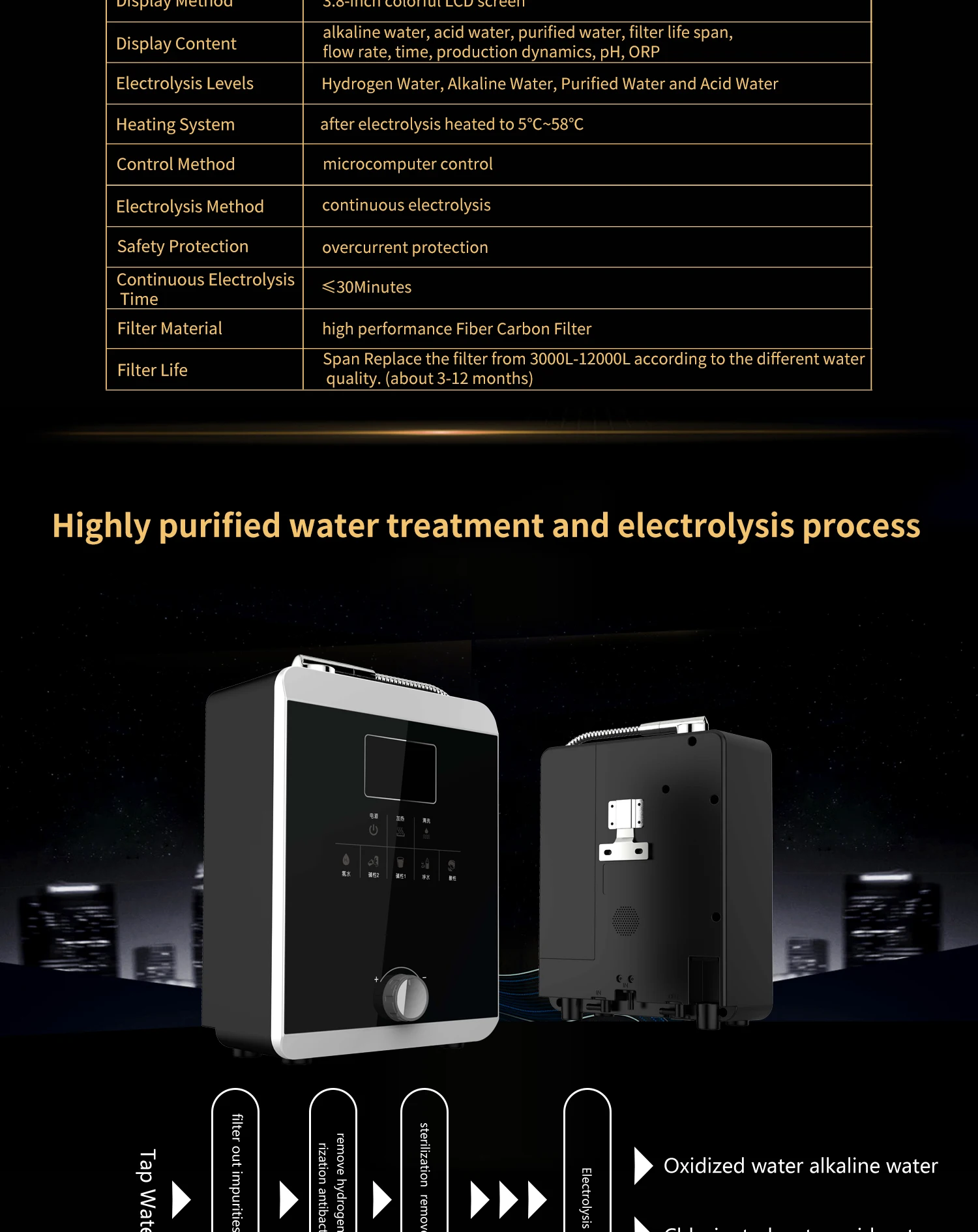 Alkaline Ionizer water  machine  EHM-829