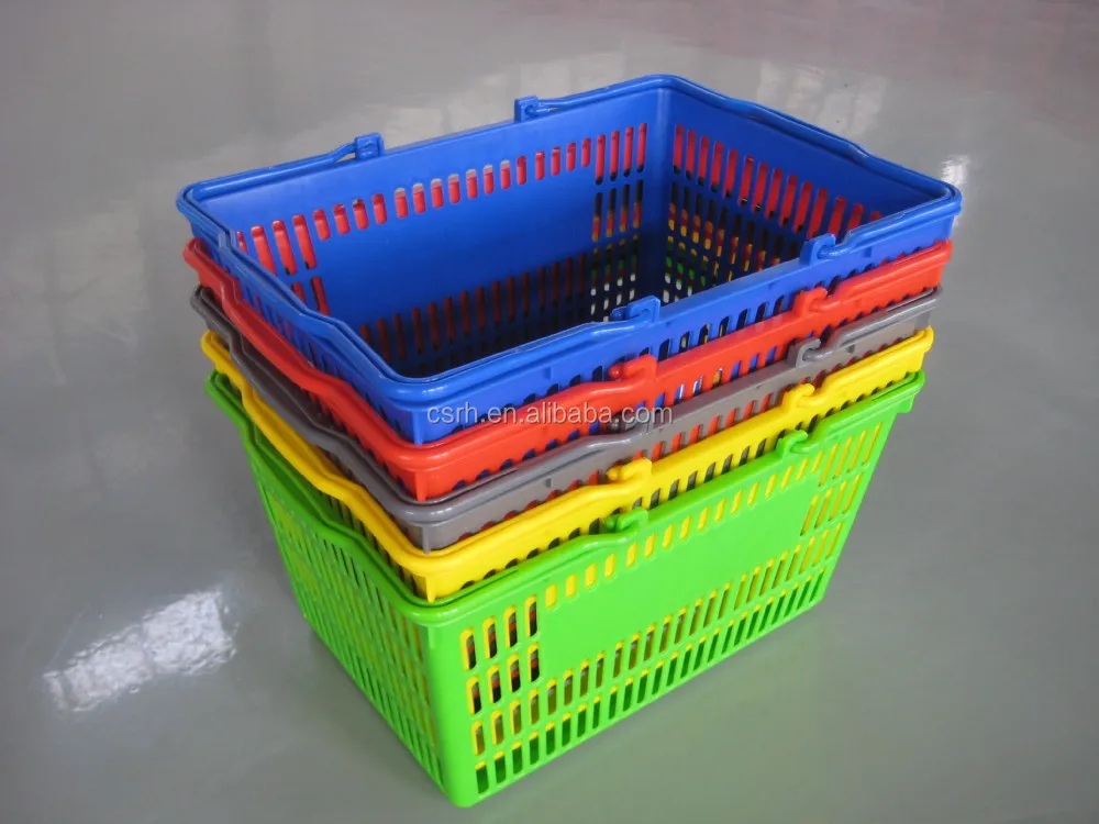 storage basket supermarket plastic basket
