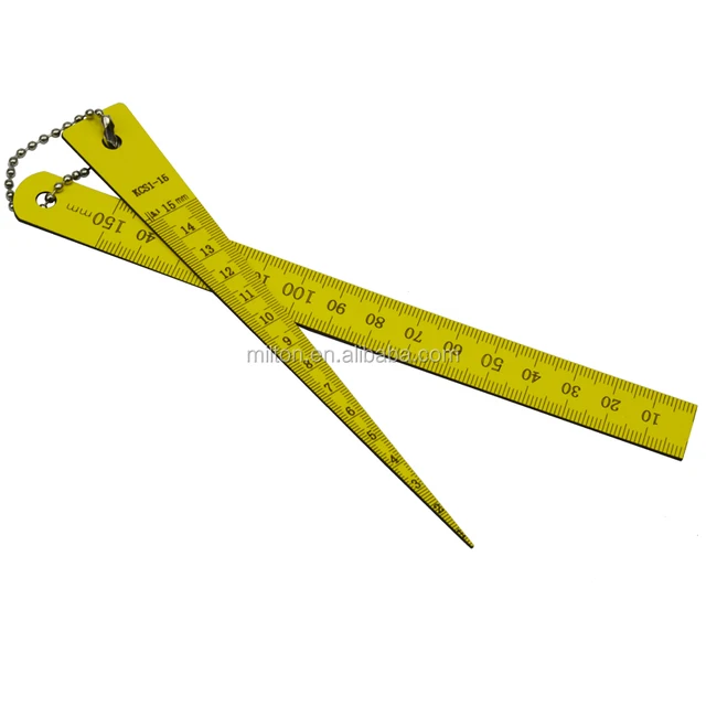 japanese plastic taper gauge 1-15mm toper weld gauge ruler with