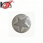 China supply 10mm engraved black logos metal press snap button fastener for jeans garment