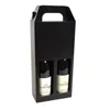 Color printing handle two bottles of red wine box