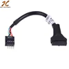 20 Pin 19Pin USB 3.0 Female To 9Pin USB 2.0 Male Motherboard Cable Adapter Cord 480mbps Data Speed Computer Cable Connectors