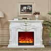 Hot selling custom design wooden resin fireplace with competitive price