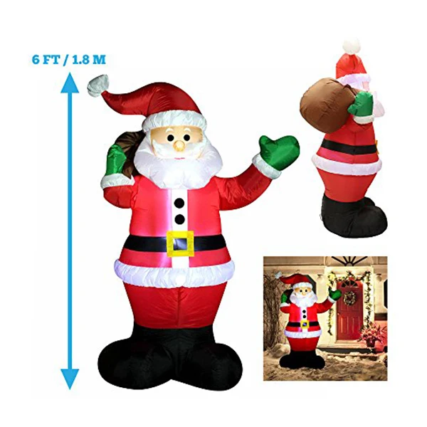 giant christmas inflatable colossal santa claus yard holiday