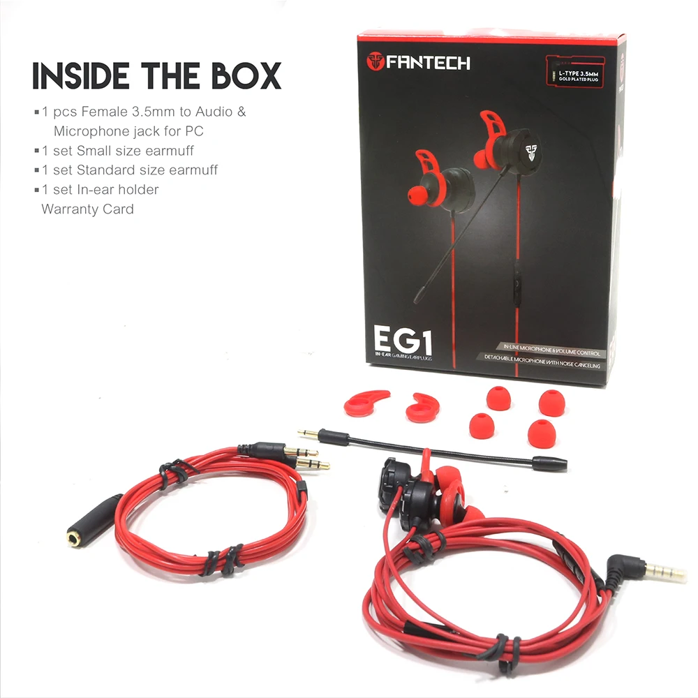 Fantech EG1 Amazon Hot Sale Driver Software Available In Ear High Quality Gaming Headset With Mic - ANKUX.COM