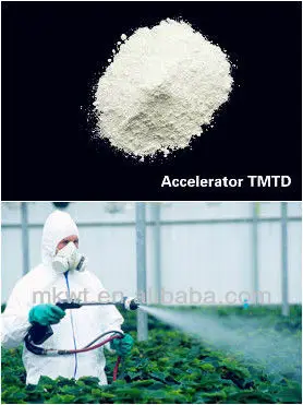 rubber accelerator TMTD Tetramethyl thiuram disulfide used as bactericide and pesticide