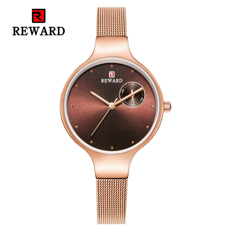 REWARD RD63072L 2019 lady's Wristwatch Quartz Watch For lady High Quality Mesh Strap Waterproof Watches Business Sport Clock
REWARD RD63072L 2019 lady's Wristwatch Quartz Watch For lady High Quality Mesh Strap Waterproof Watches Business Sport Clock