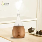 Wood nebulizing essential oil diffusers fragrance aromatherapy glass nebulizer