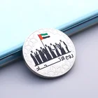 Gifts Souvenir Souvenir Coin Custom Made Hard Enamel Colors Silk Printing UAE National Days Gifts Souvenir Iron Coins