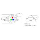 CE ROHS approved high power 4 pins 3 in1 3W rgb led diodes