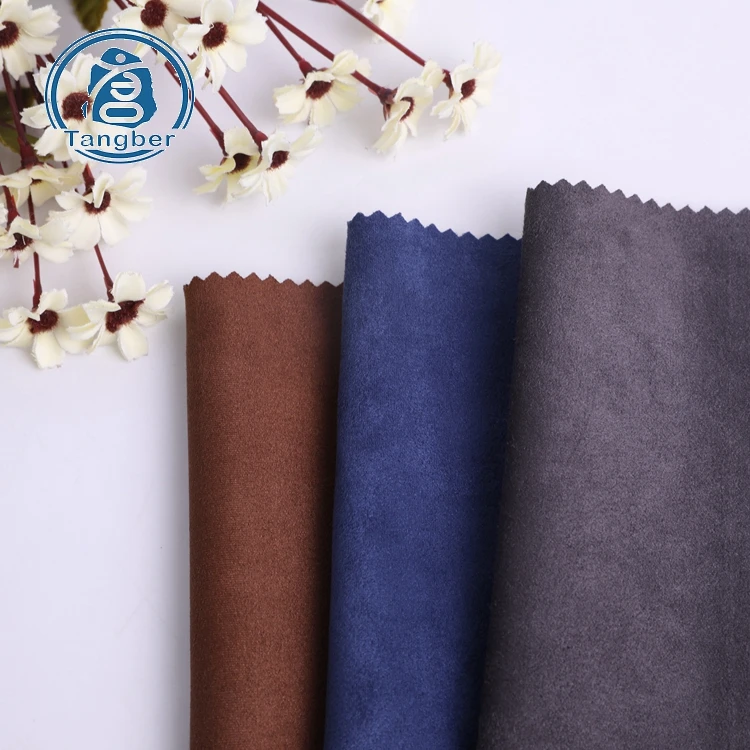 Micro suede fabric 95% polyester 5% spandex scuba suede fabric for sofa jacket coat