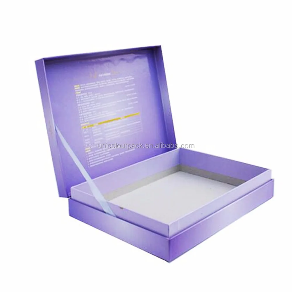 book shape cardboard gift set cream packaging cosmetic box with