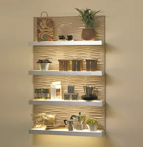 glass shelf led clip lighting