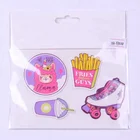Custom Personalized Embossed 3D Pattern Handbag PU Leather puffy Sticker
