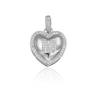 Vanever Jewellery Engravable Heart Design Brass Alphabet Necklace for Women