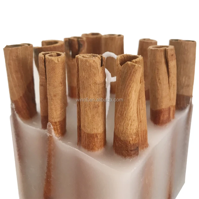 pure handmade cotton wick wax cinnamon candles crafts christmas