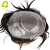 Order online 130% density mono with pu base men toupee for sale