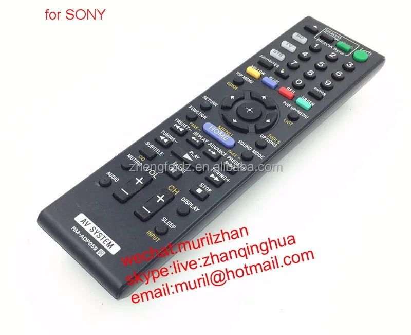 High Quality Black 54 Keys RM-ADP059 AV SYSTEM Universal Remote Control for SONY STB TV BD