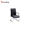 Black Office Chair with Fixed Padded Arms