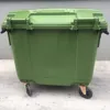 Green 660liter quality 660l mobile plastic waste garbage recycle dust bin with wheels