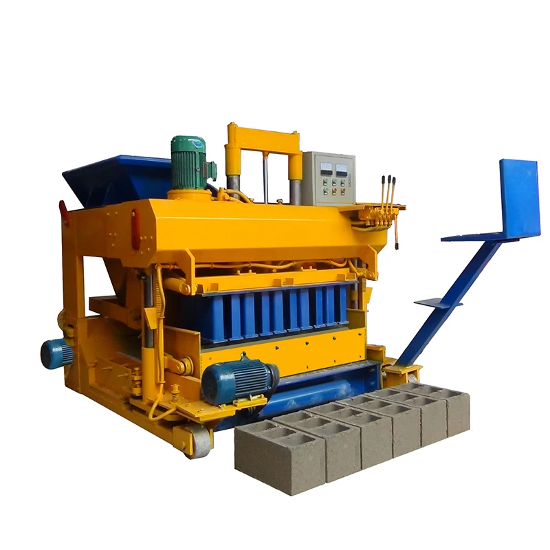 full automatic mobile brick making machinery for hollow bricks JQM-6A portable block making machine