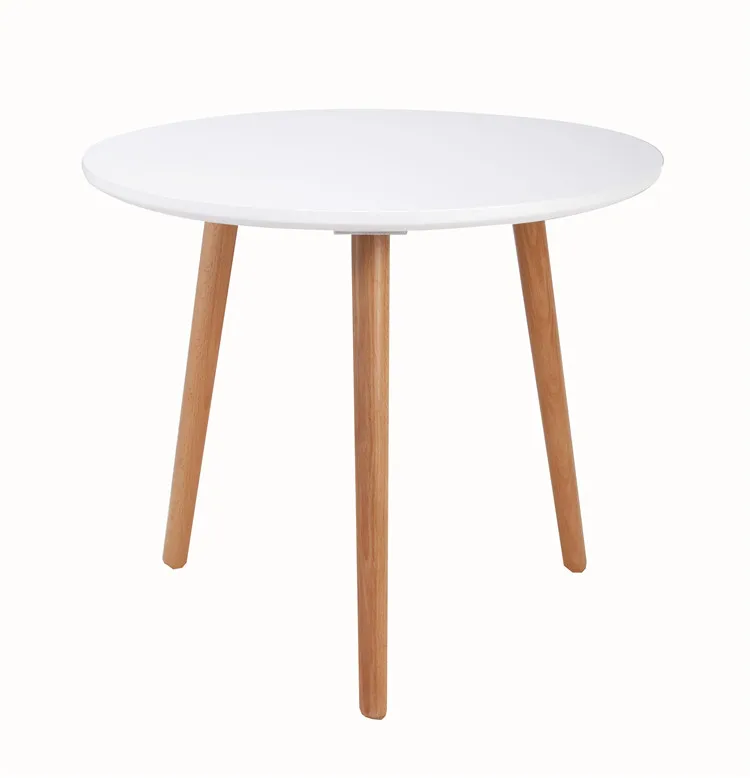 High gloss MDF three legs side table