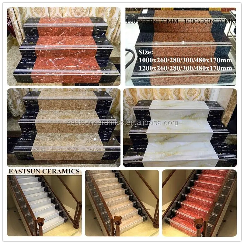 ceramic stair floor tiles,porcelain tile stair nosing,porcelain tile for stairs