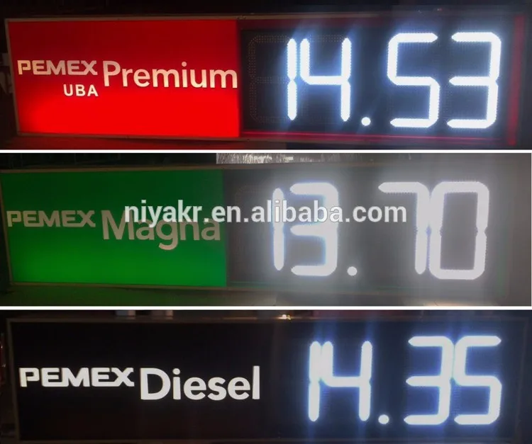 led gas price sign external installation