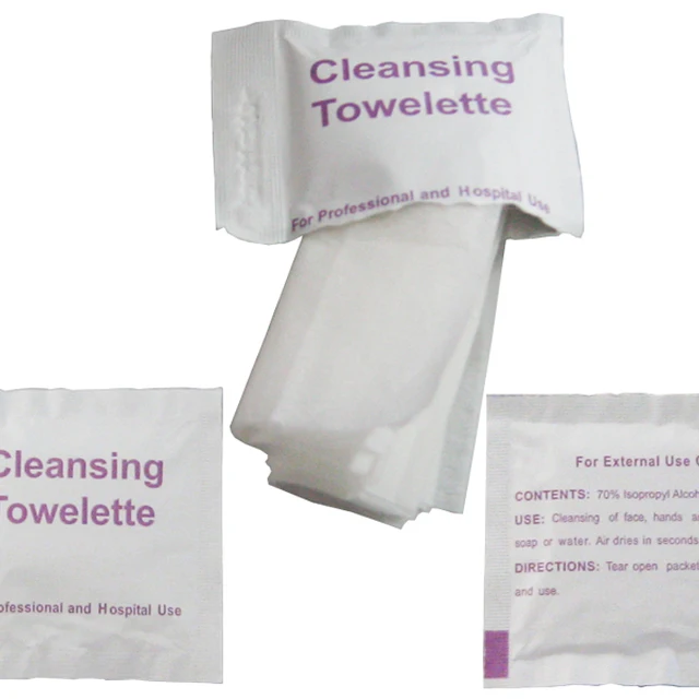 70% Alcohol Sterile cleansing towelette
