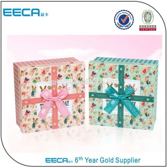 pink color special paper handmade pvc packaging box with pvc