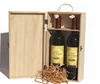 wholesale customized logo and design wooden wine gift box for