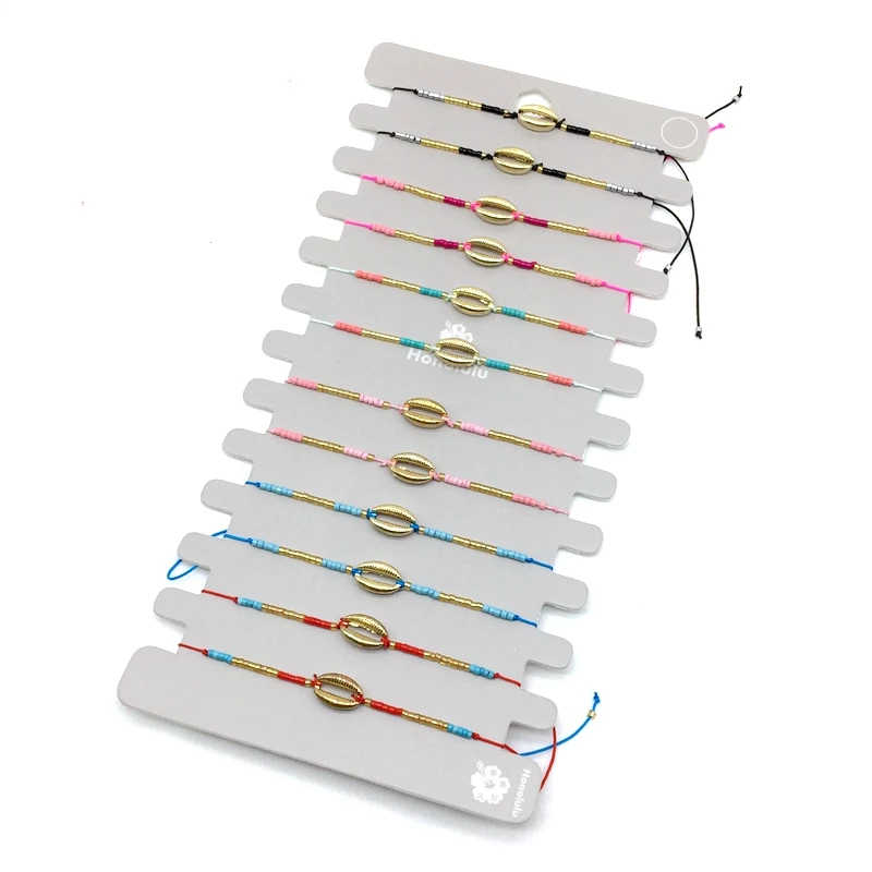 Wholesale Friendship Bracelet With Glass Seed Beads and Metal Shell Bead, Gold color
Wholesale Friendship Bracelet With Glass Seed Beads and Metal Shell Bead, Gold color