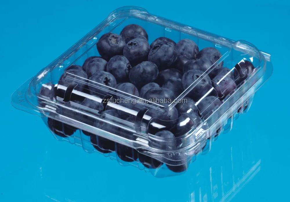 Clear PET Vegetable Plastic Stroage Box for Refrigerator